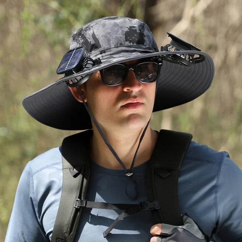 Casquette solaire ventilée unisexe, parfaite pour la randonnée et la pêche. Protection UV et fraîcheur en été.