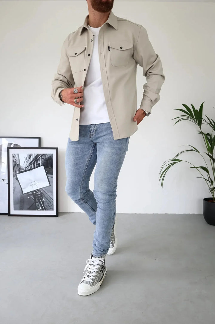 Surchemise homme Dave, touche moderne pour mode masculine. Veste légère et stylée.