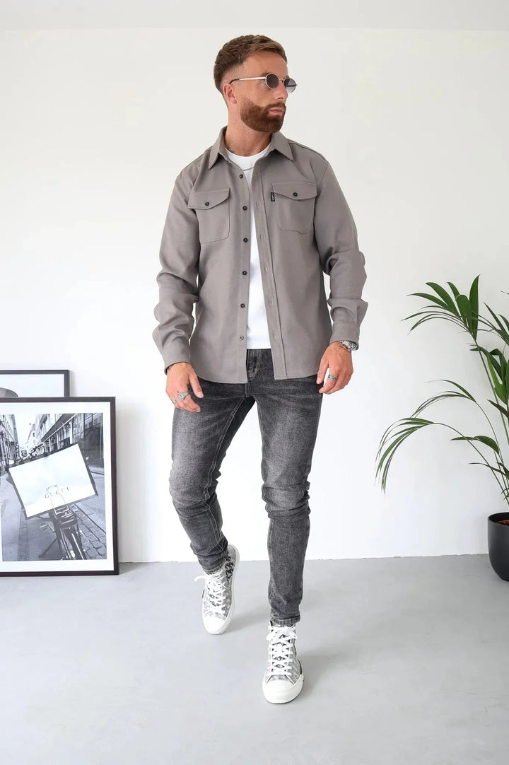 Veste homme légère Dave, style casual chic parfait pour le printemps et la mi-saison.