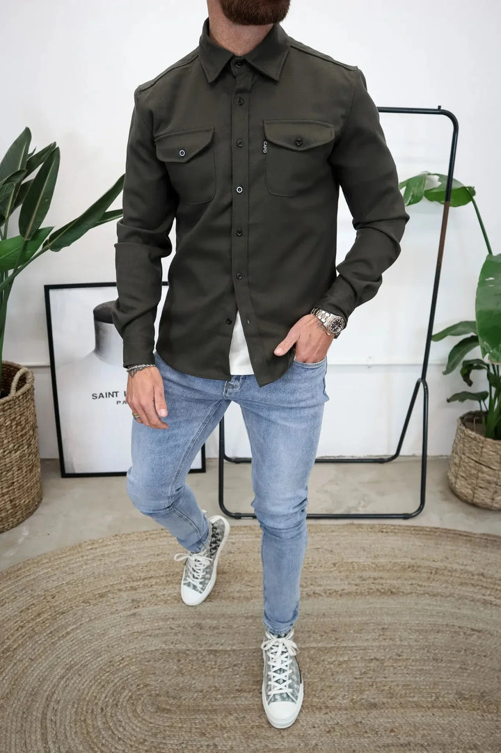 Surchemise homme Dave polyvalente, veste de mi-saison pour un look casual chic et moderne.