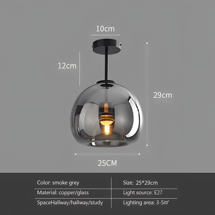 Plafonnier LED DecoRound. Un luminaire rond noir et or qui ajoute une touche d'élégance à votre plafond.