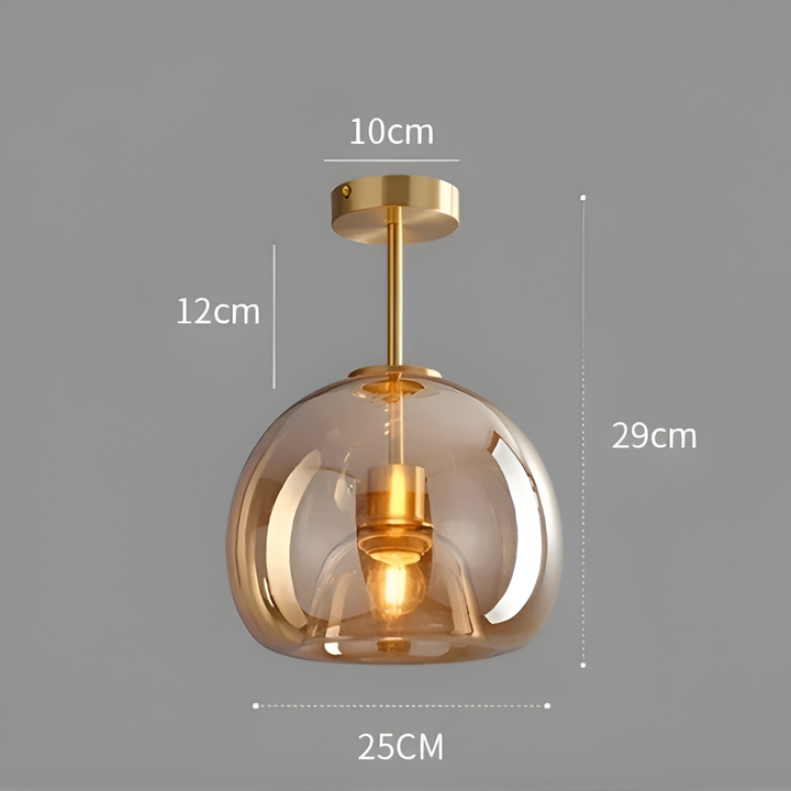 Luminaire LED noir et or, modèle DecoRound. Éclairage moderne pour un style intérieur raffiné.