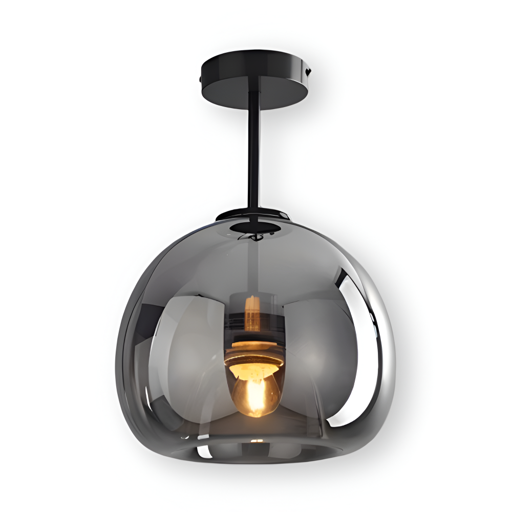 Décoration lumineuse: Plafonnier LED rond noir et or. Un luminaire design pour toute pièce de la maison.