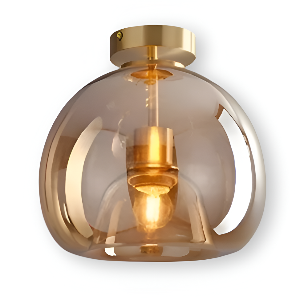Plafonnier LED DecoRound. Design noir et or. Éclairage d'accentuation moderne pour votre maison.