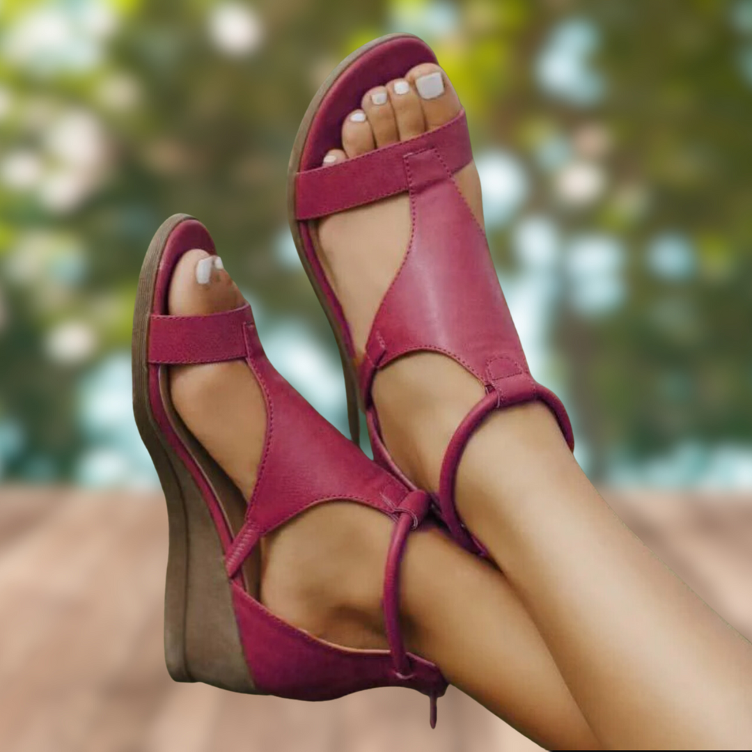 Sandales vintage Fabiana pour femmes, offrant un confort orthopédique et une touche d'élégance.