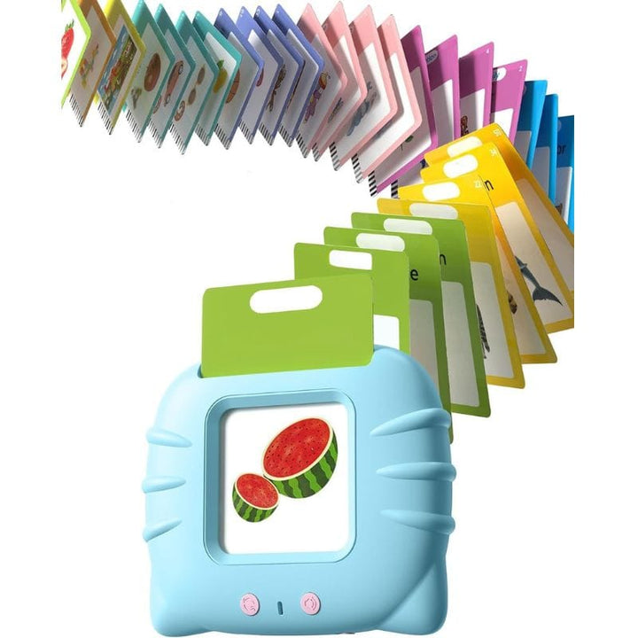 Cartes éducatives parlantes Montessori pour enfants 1-6 ans, apprentissage interactif du vocabulaire bilingue.