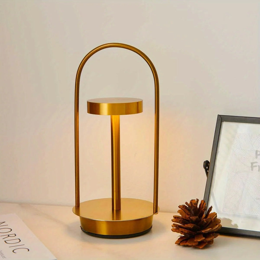 Éclairage intérieur LED portable avec variation d'intensité et contrôle tactile. Lampe de table rechargeable USB.