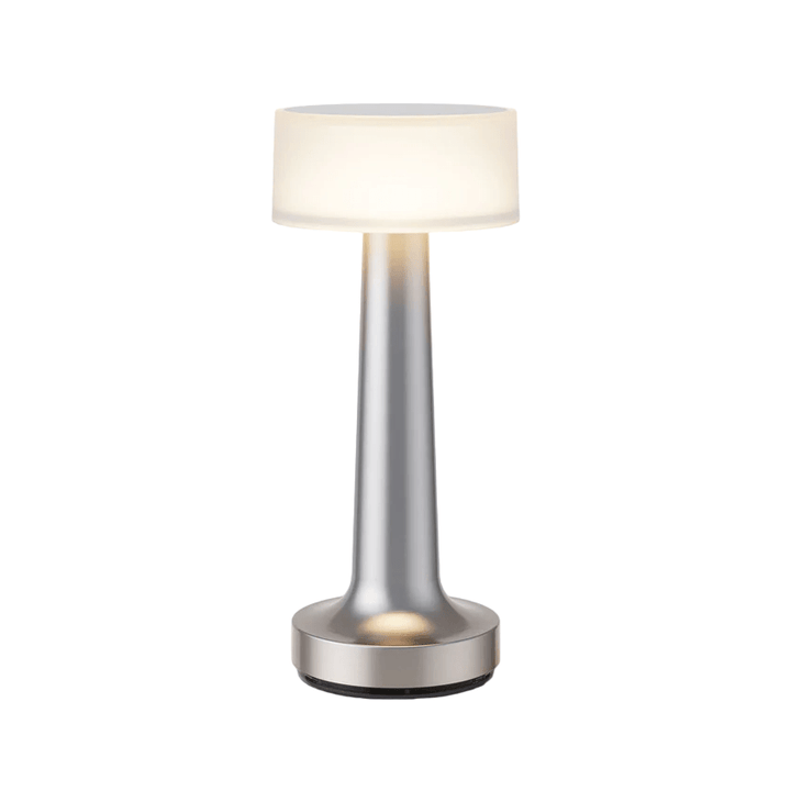 Lampe de table LED portable, sans fil, dimmable, pour éclairage d'appoint extérieur et intérieur.