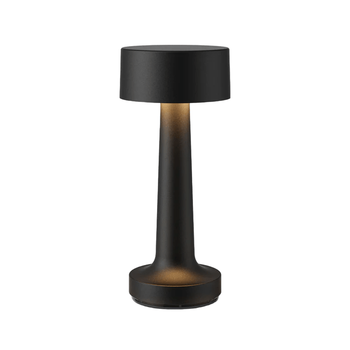 Lampe de table LED rechargeable, sans fil, dimmable, lumière chaude, parfaite pour table de chevet.