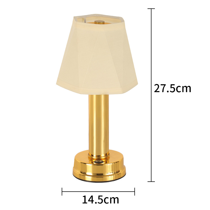 Lampe de table LED étanche, sans fil et rechargeable, lumière dimmable, design moderne pour toute pièce intérieure.