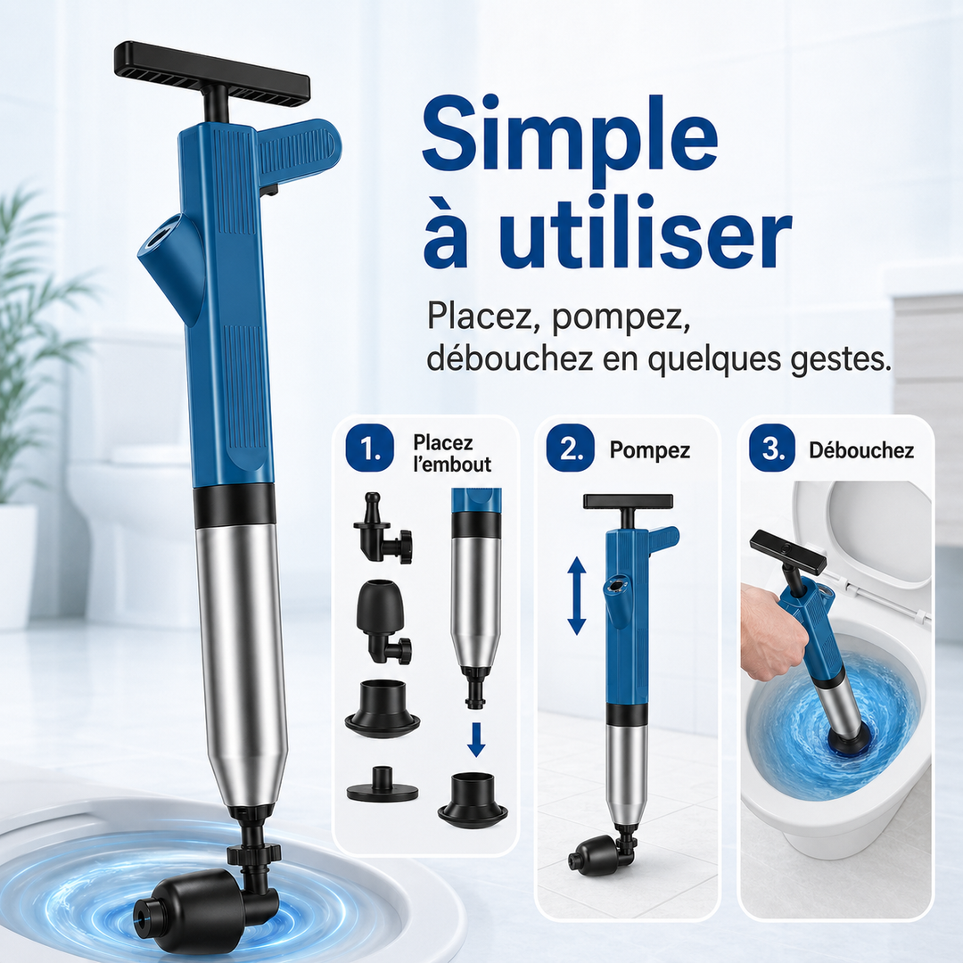 Nettoyage évacuation DrainGlide: puissant déboucheur sans produits chimiques pour toutes canalisations domestiques.