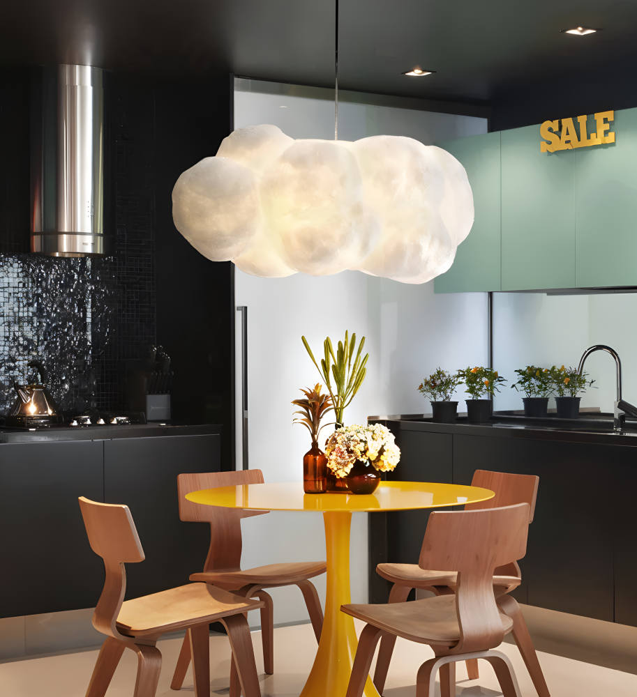 Luminaire nuage enfant LED, lumière d'appoint douce pour chambre, design moderne et apaisant.