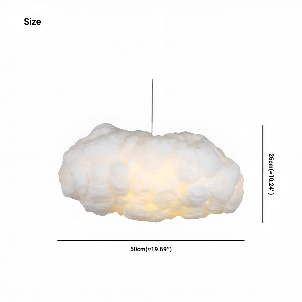 Plafonnier LED design nuage pour chambre d'enfant, éclairage moderne et économe en énergie.