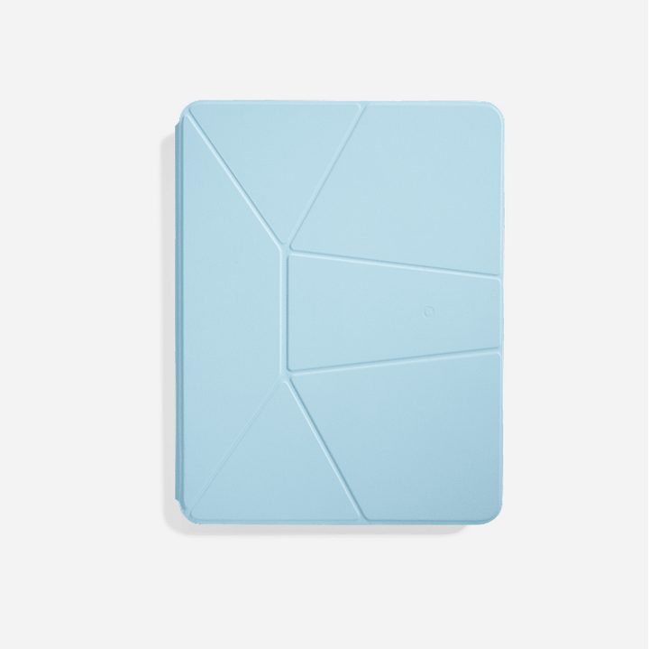 Étui folio couleur crème pour iPad, coque légère, protection discrète et efficace.