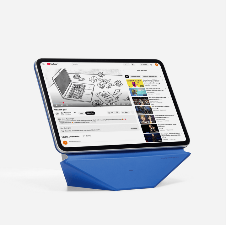 Coque légère pour iPad Pro 11, étui folio dynamique, support pour la productivité.