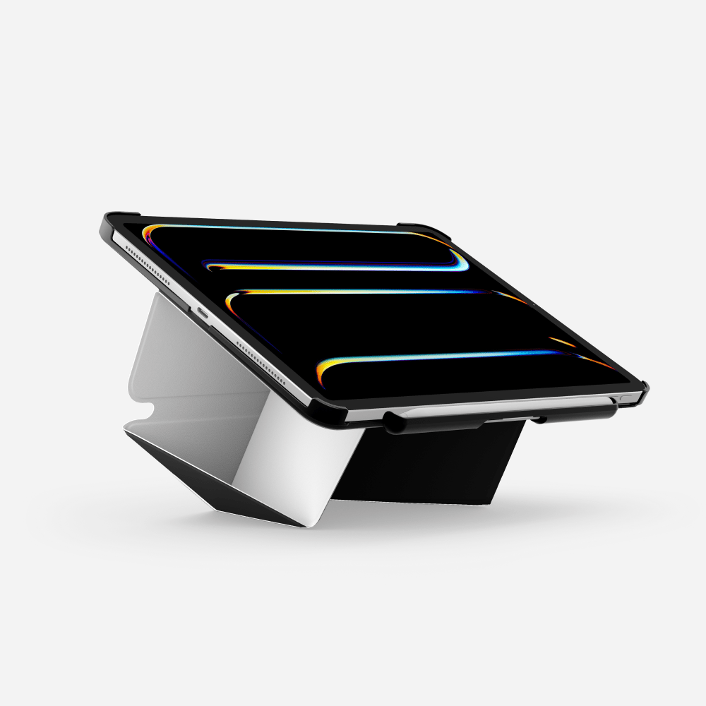 Housse de protection iPad Air, étui folio marine, style intemporel et protection.