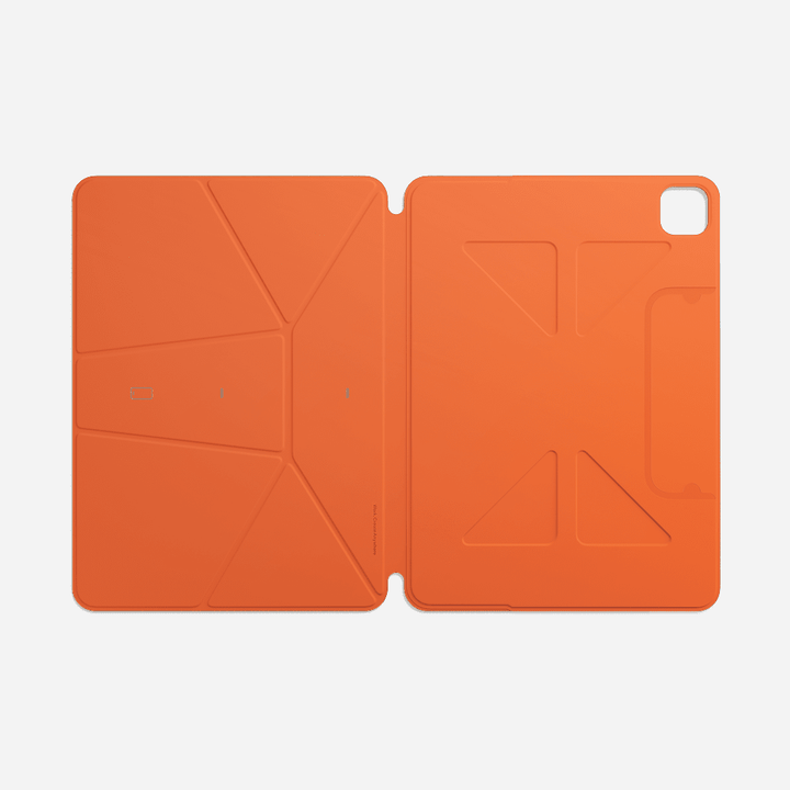 Housse pour iPad Air 4, étui folio fuchsia, support pour travail créatif et ludique.