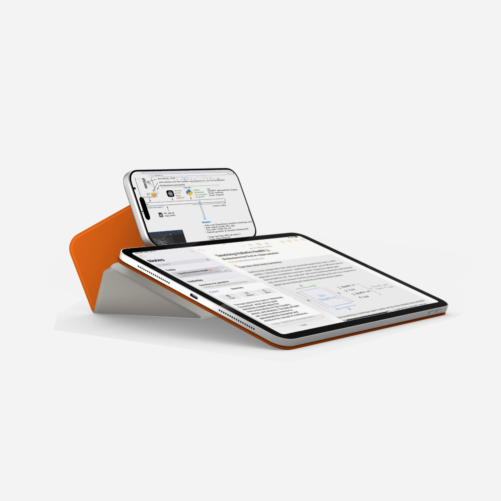 Protection tablette iPad, housse folio dynamique corail, support pour divertissement.