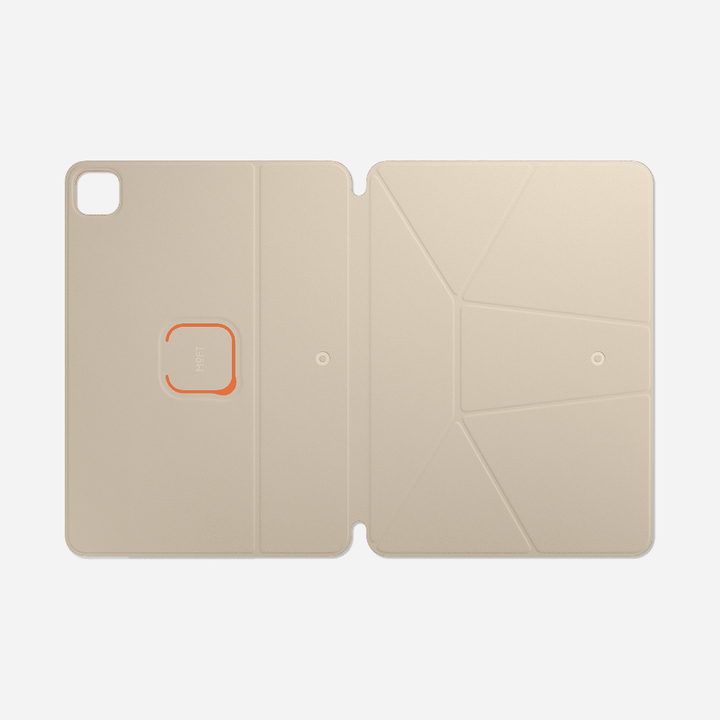 Coque pour iPad, étui folio gris perle, protection discrète et élégante.
