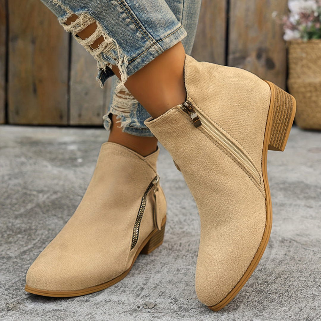 Confortables bottines femmes avec soutien plantaire pour marcher toute la journée.