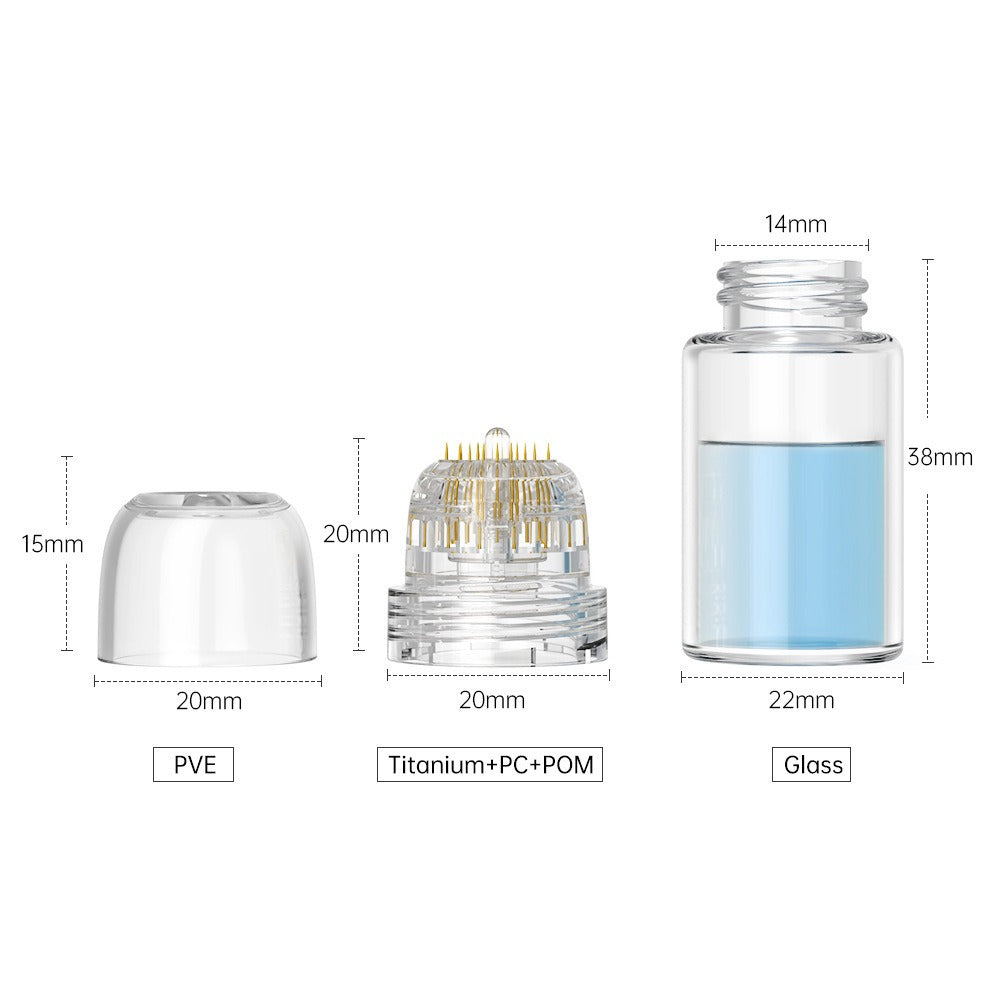 Derma Stamp microneedling pour application de sérum. Favorise la régénération cellulaire et une peau éclatante de beauté.