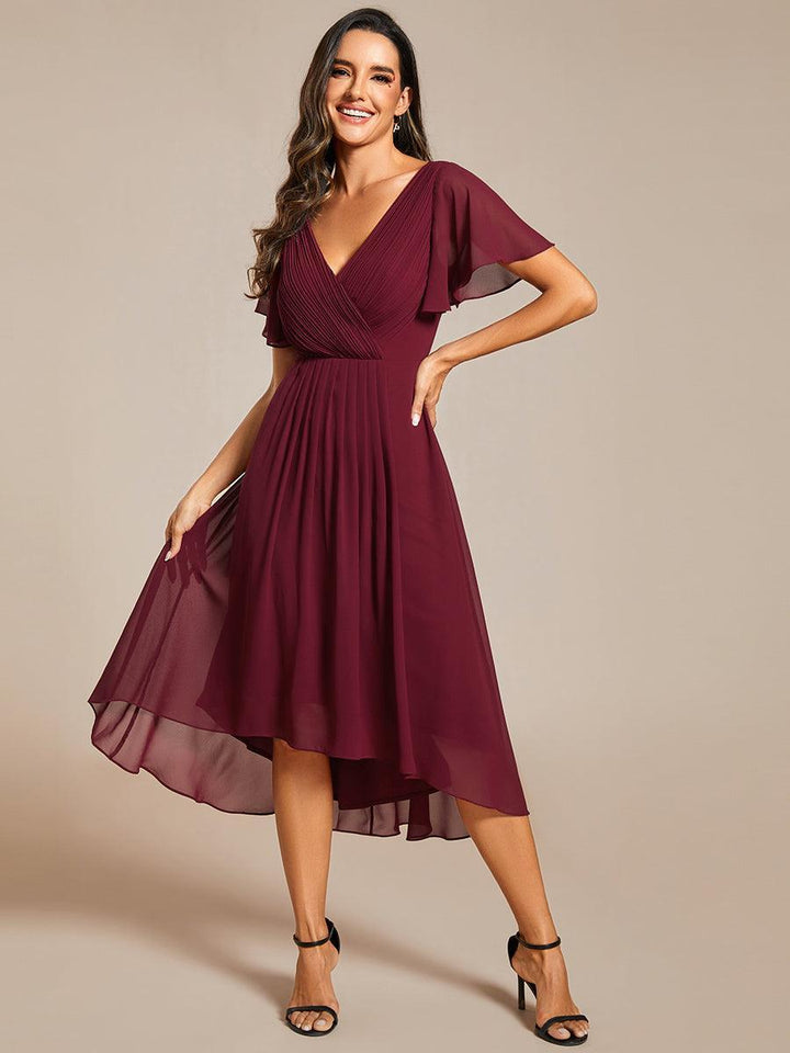 Invitée mariage printemps été : Splendide robe longue col V fluide.
