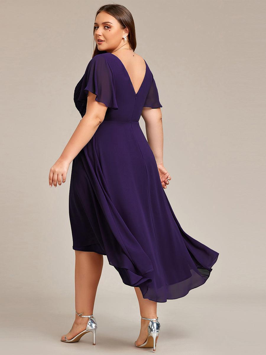 Élégante robe longue A-line, col V, tendance printemps été femme.