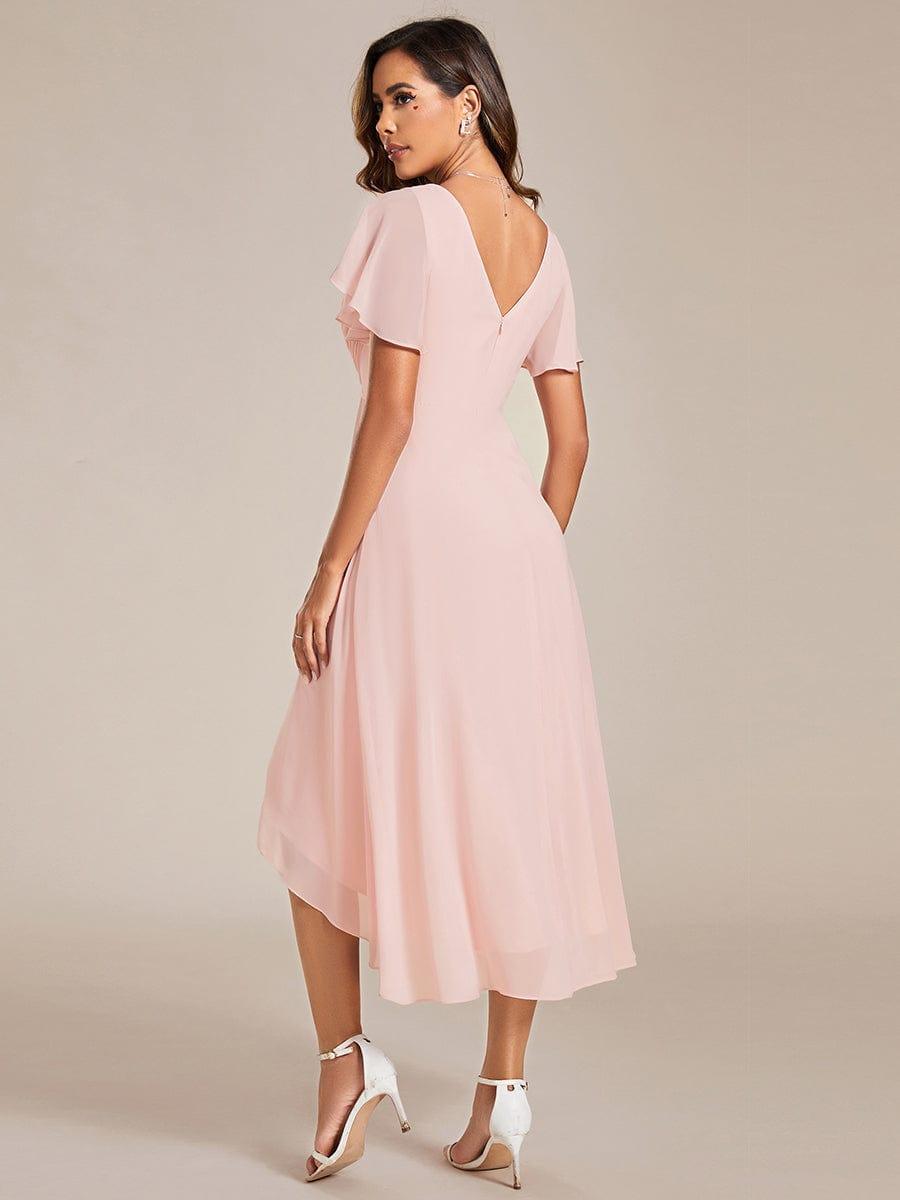 Robe soirée femme, chic, coupe fluide col V, idéale cocktail.