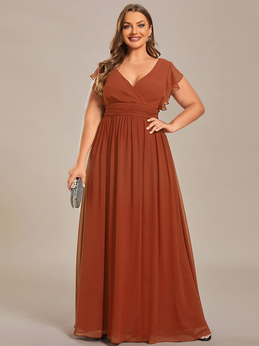 Robe de soirée élégante, dos ouvert, manches courtes. Parfaite pour un look printanier ou estival.
