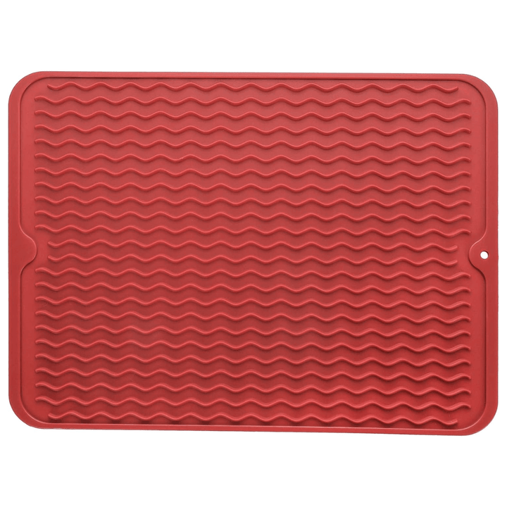 Tapis en silicone polyvalent: séchage, protection de comptoir, résistant à la chaleur.