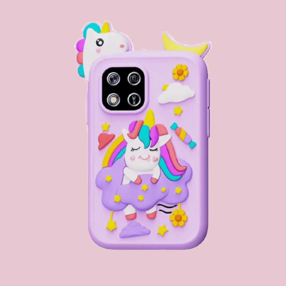 Jouet smartphone enfant en silicone sûr, interactif et sans écran, idéal pour le développement des tout-petits.