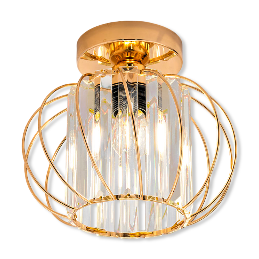 Luminaire de plafond rond en verre, éclairage intérieur, style scandinave chic.