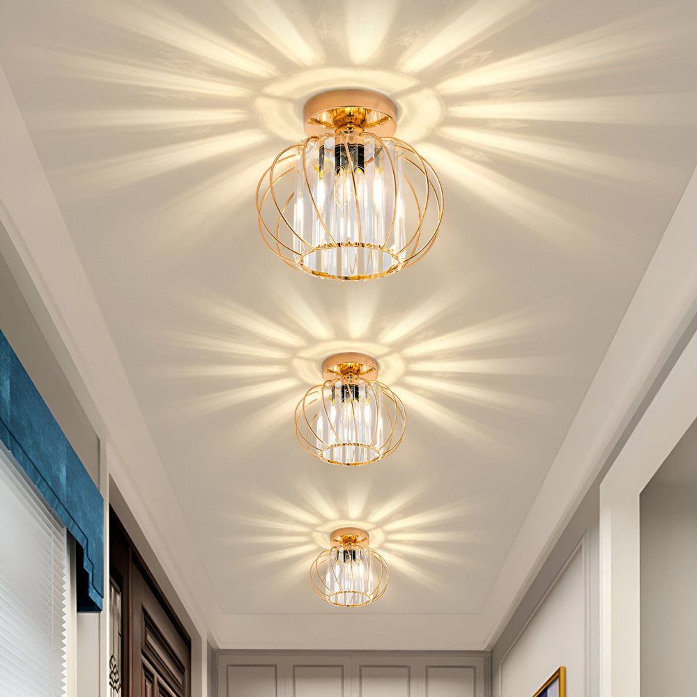 Lampe de plafond scandinave en verre, design épuré, éclairage LED efficace.