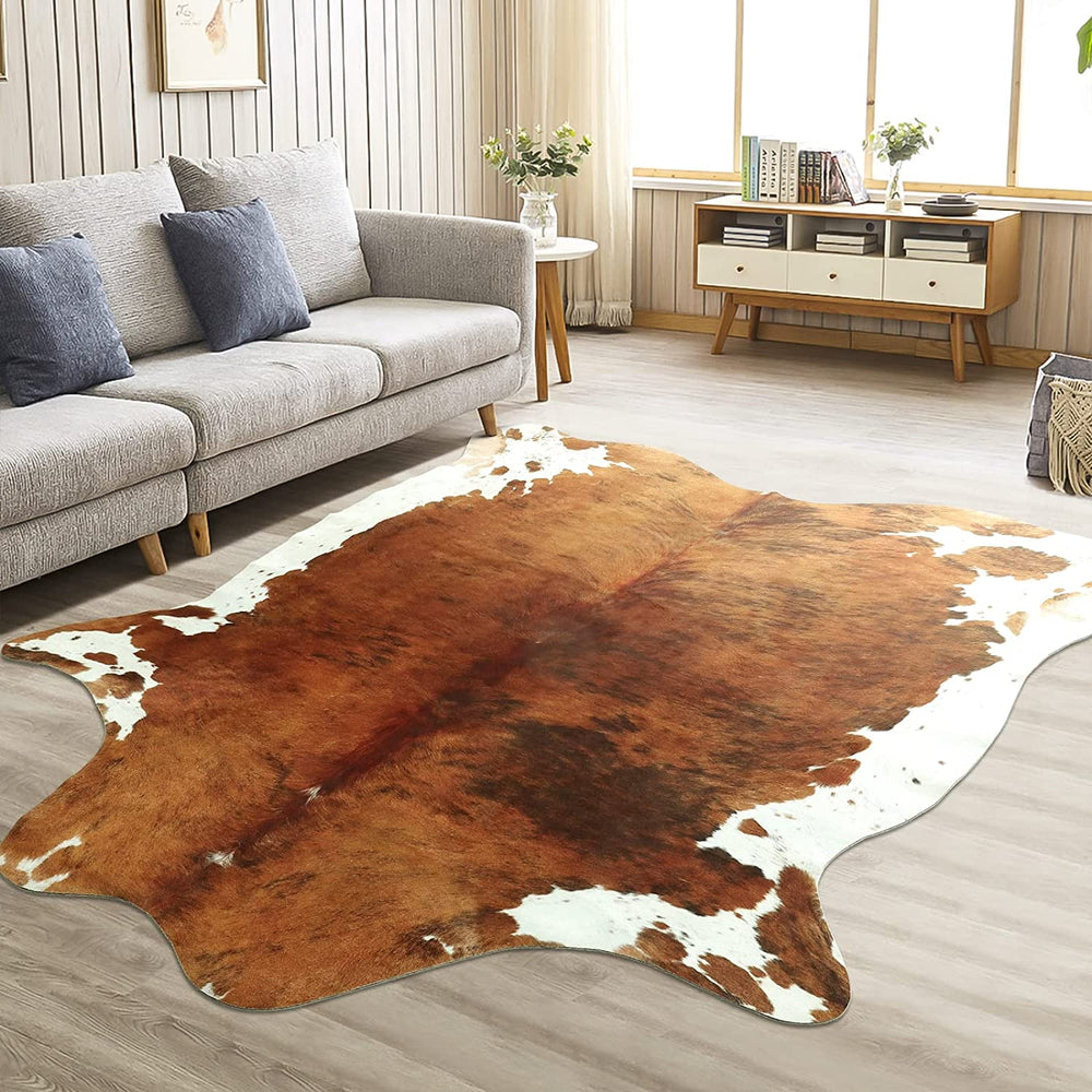 Élégant tapis d'intérieur en fausse fourrure, design moderne pour ajouter douceur et confort.