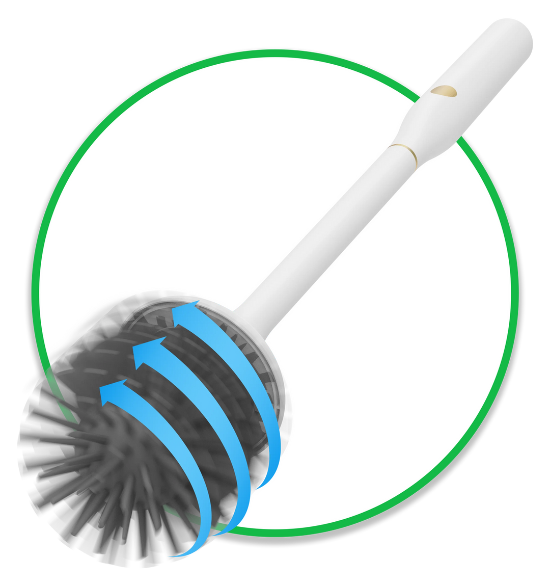 Brosse de toilette électrique double tête UV pour une propreté impeccable de la salle de bain et une désinfection antibactérienne.