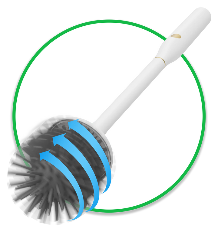 Brosse de toilette électrique double tête UV pour une propreté impeccable de la salle de bain et une désinfection antibactérienne.