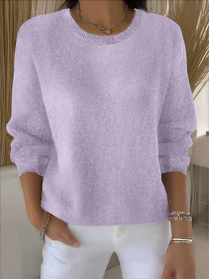 Pull chic pour femme, confortable et polyvalent, tenue décontractée élégante.