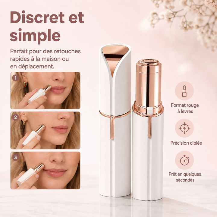 Soin visage : épilateur facial compact, précision pour une beauté naturelle.