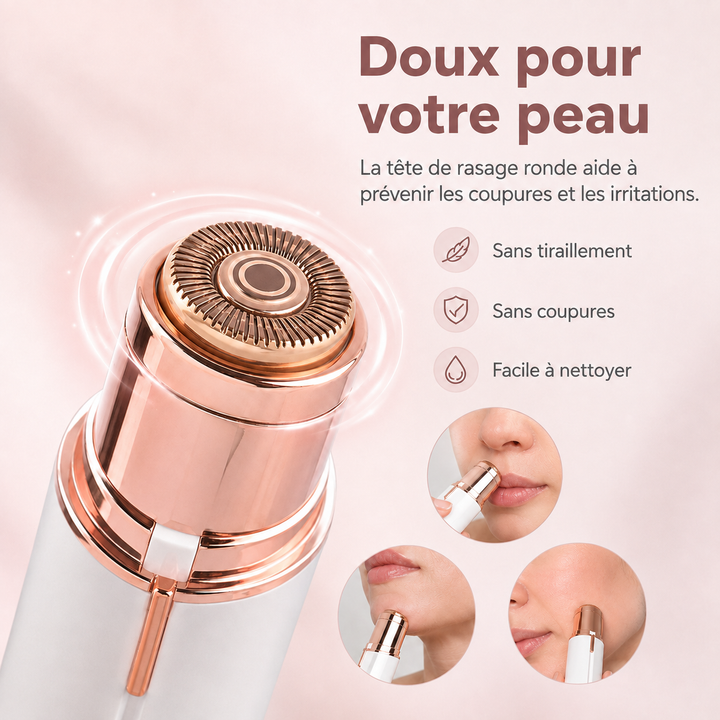 Appareil épilation femme : épilateur facial rechargeable, doux et efficace.