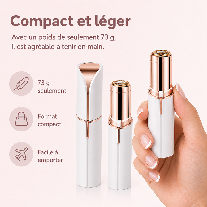 Épilateur facial indolore, pour une épilation facile et rapide du visage.