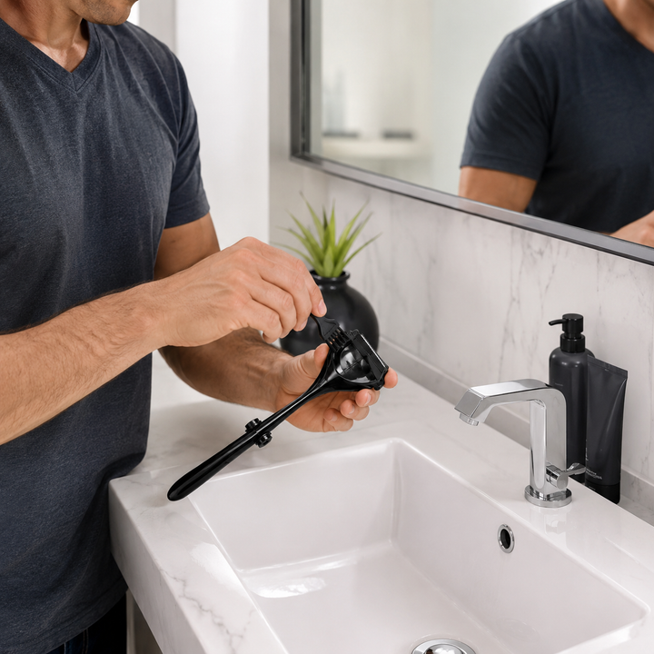 Kit rasoir dos homme Flex Blade. Idéal pour l'hygiène et le soin personnel. Rasage précis garanti.