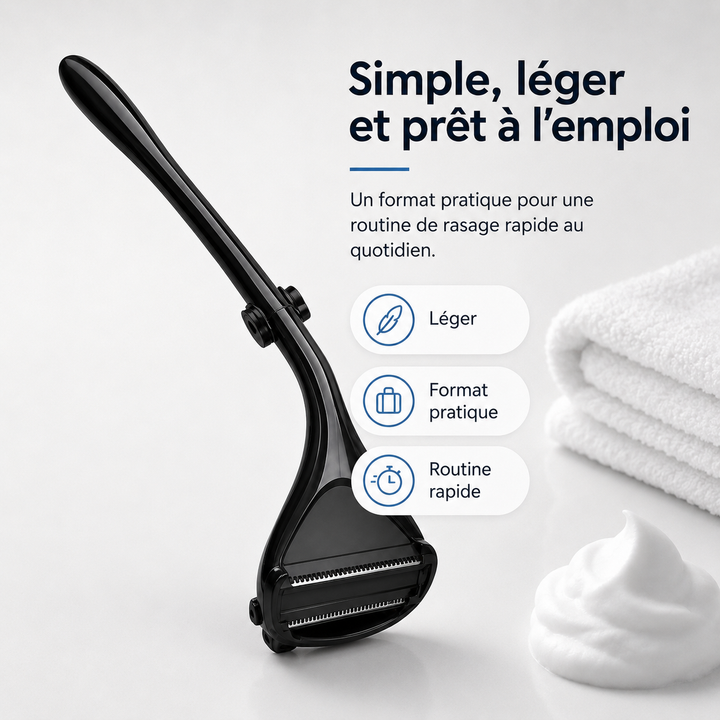 Lames de rechange pour rasoir dos Flex Blade. Assurent un rasage doux, efficace et hygiénique.