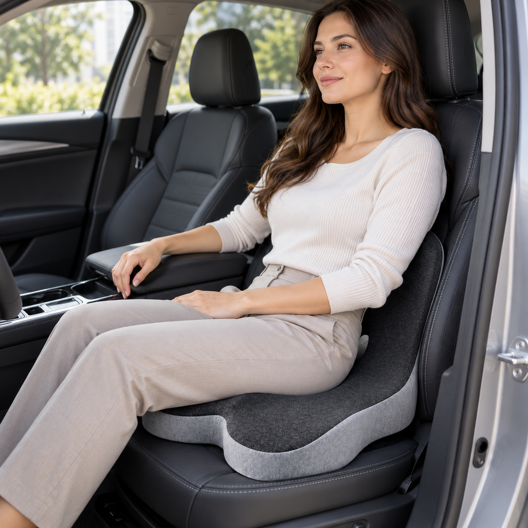 Prévient les maux de dos avec ce coussin d'assise ergonomique.