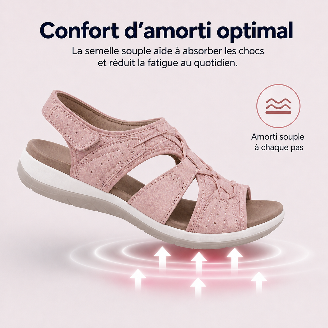 Chaussures d'été orthopédiques Euphoria Elegance, parfaites pour femmes actives.