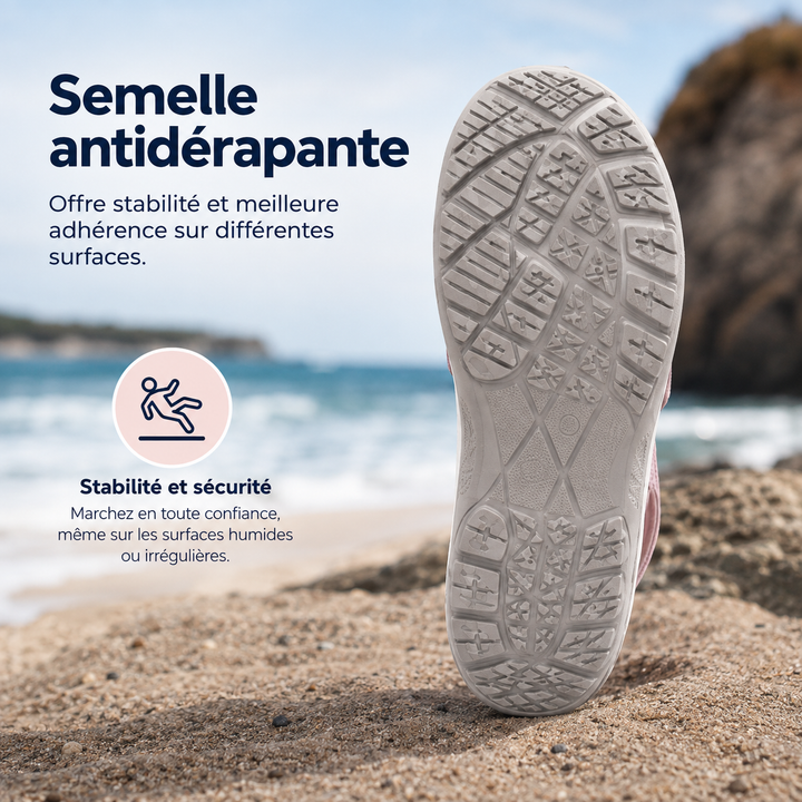 Sandales Euphoria Elegance pour femmes, décontractées, antidérapantes et très confortables.