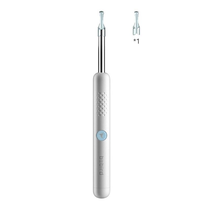 Appareil d'hygiène auditive intelligent, caméra HD et embouts en silicone pour un nettoyage sécurisé des oreilles.