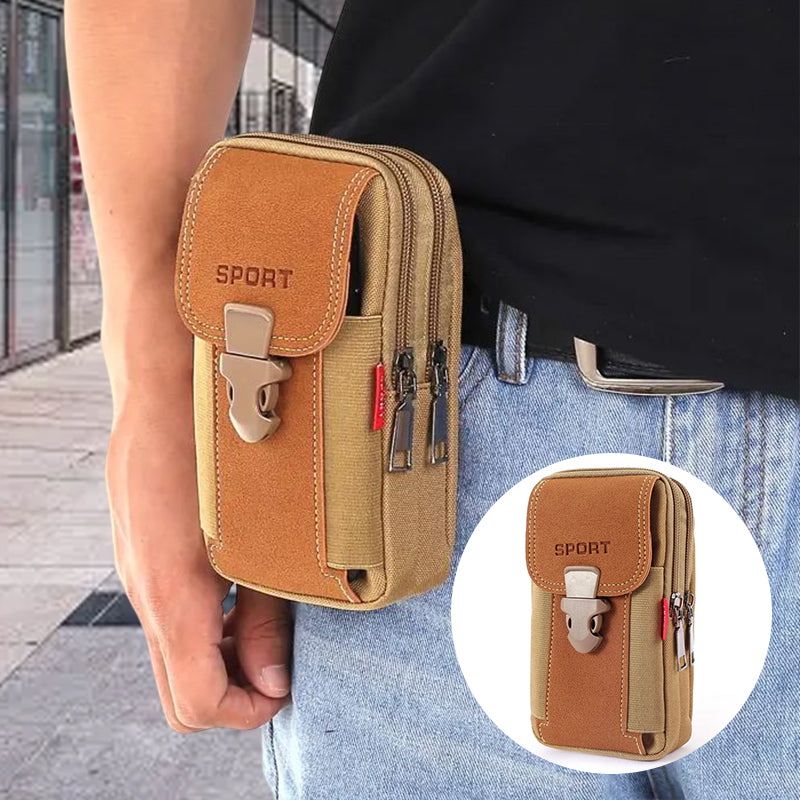 Sac banane homme FlexiPouch, léger et pratique pour le sport, les sorties ou le voyage.