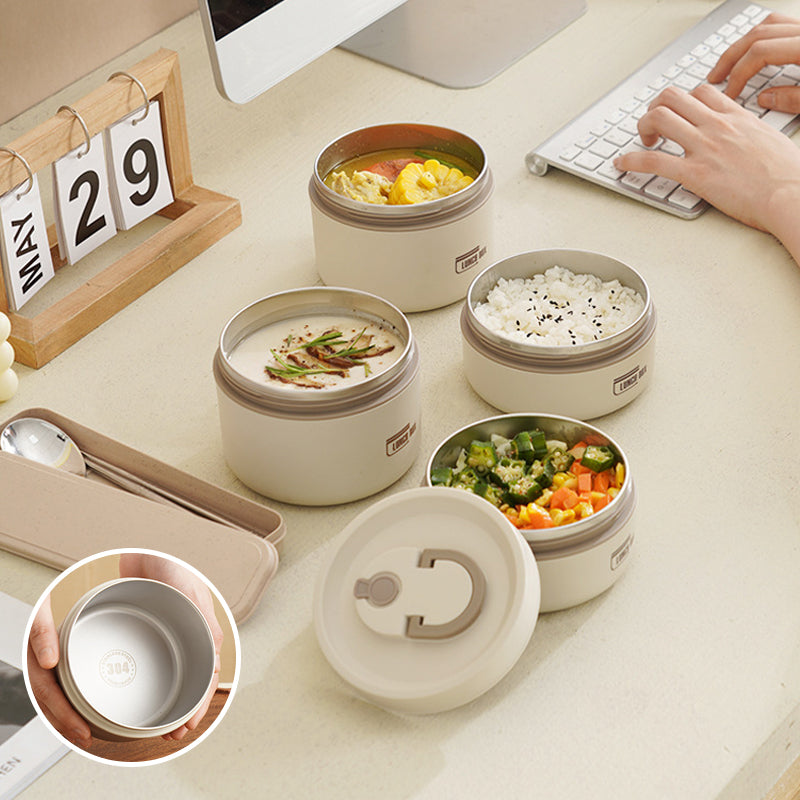 Lunchbox portable multicouche, garde vos repas chauds et frais pour école, pique-nique ou bureau.