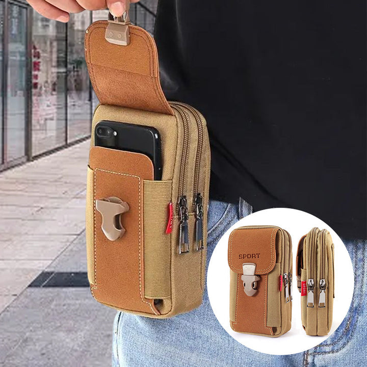 Rangement FlexiPouch pour homme, sacoche de voyage compacte et ultra-pratique en nylon.
