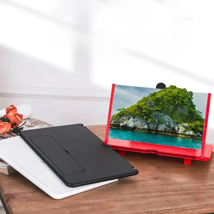 Solution de confort visuel : agrandisseur d'écran HD pliable pour téléphone, réduit la fatigue oculaire lors des vidéos.